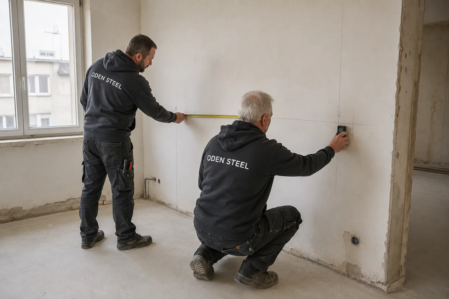 Gipszkarton szerkezet helyszíni felmérése
